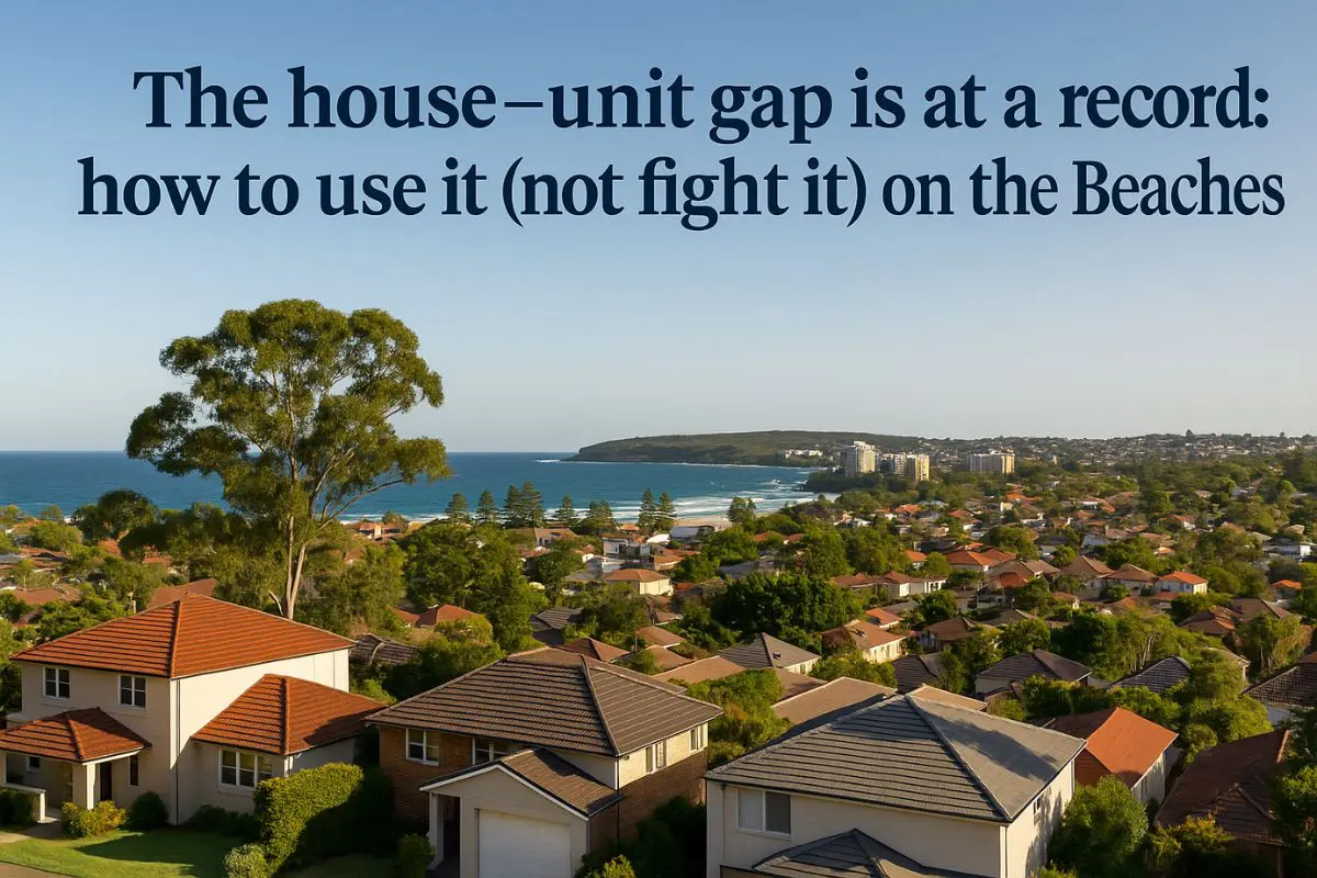 Northern Beaches Buyers Agent view across Beachfront Houses and Units