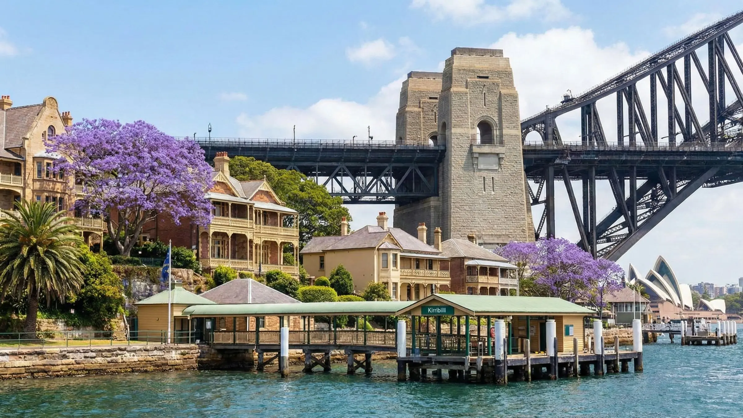 Iconic view of the Harbour Bridge from Kirribilli, illustrating the scarce and prestigious waterfront real estate in the area