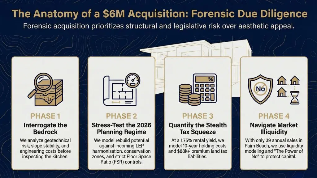 Strategic Northern Beaches Buyers Agent Process Framework developed by Sarah Kaye & Co Buyers Agents for Palm Beach Acquisitions