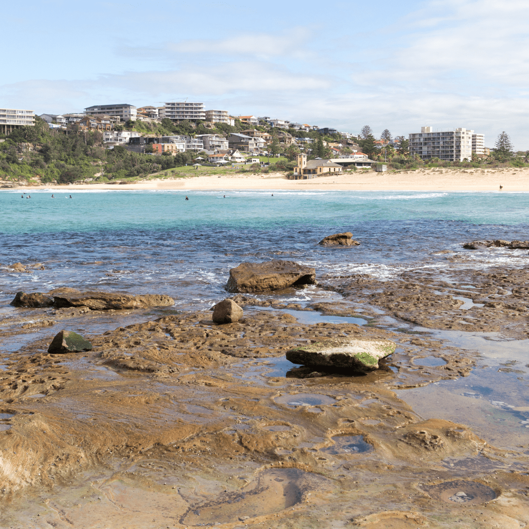 9 Freshwater Rockpool and beach on a summer day – popular with families and Freshwater buyers agents