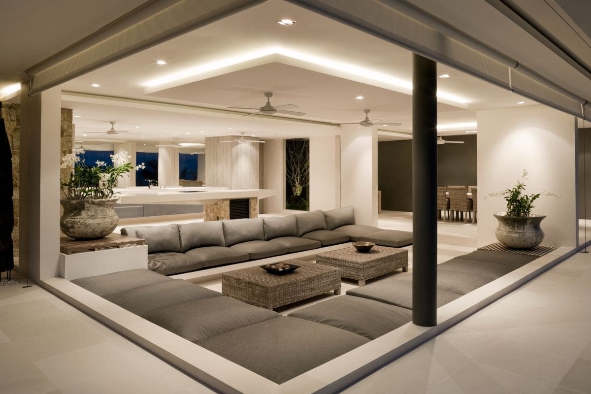 Stylish lounge interior, premium property for Northern Beaches property buyer inspection.