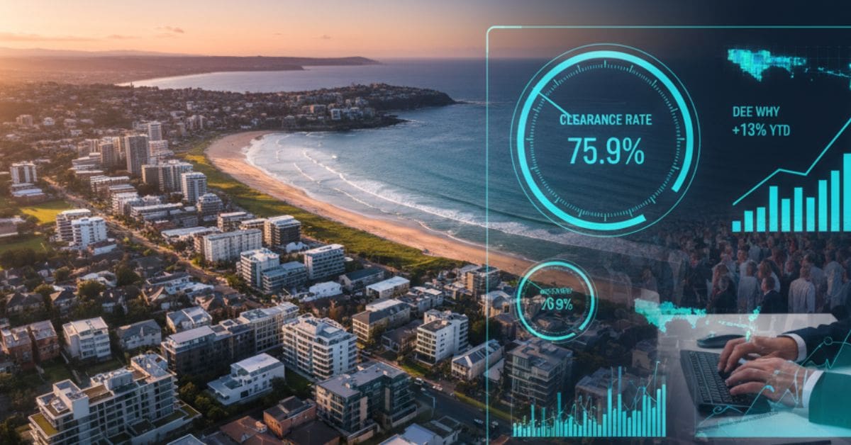 Northern Beaches Property Market Statistics Spring 2025 Aerial Photo